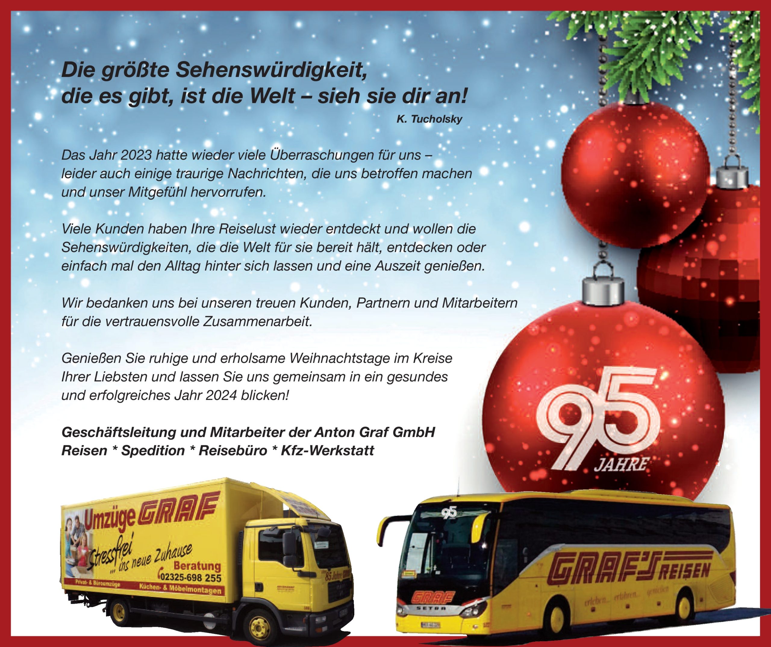 Grafs Weihnachtskarte 2023